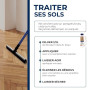 STARWAX Décapant dégraissant Parquets, 1L | Optimise la finition du rénovateur, sans rinçage, jusqu'à 80m² par litre