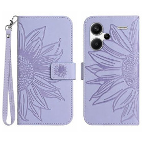 BORYA Coque pour Xiaomi Redmi Note 13 Pro+ 5G/Plus 5G, Cuir PU avec Motif Tournesol pour Filles, Étui avec Fentes pour Cartes Fe