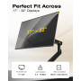 NB Ergonomic Smoovex Bras de Moniteur pour Écran 17 à 32'', Charge 9 kg | Bras pour écran, Support Ecran PC, Bras Mécanique Écra