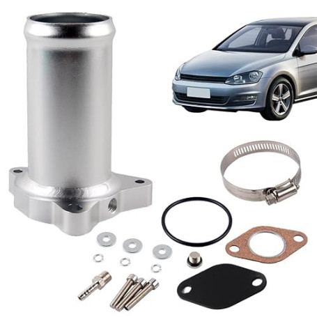 Hugwish Kit Suppression Vanne Egr 1.9 Tdi 130/160 CV Diesel | Tuyau De Rechange Pour Valve Egr, Kit Valve Replacement Pipe Alumi