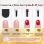 BORN PRETTY Vernis Gel Semi Permanent Transparent 6 Couleurs 7ml | Nuances automne hiver ambre cristal translucide rouge brun or