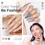 modelones Vernis Semi Permanent Pailleté, 6 Couleurs Vernis à Ongle Semi Permanent, Soak Off Nail Design Gel Polish, Nail Art Ki