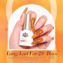 Born Pretty Vernis à ongles UV Orange Glitzer Rot Dunkelpflaume Braun | Vernis à ongles gel pour l'automne et l'hiver - Vernis U