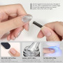 Vishine Vernis Gel Effet Œil de Chat – 16ml Gel Magnétique Holographique Pailleté, Gel UV Réfléchissant Translucide pour Nail Ar