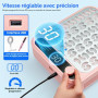 Makartt Aspirateur Ongles Professional Nail Dust Collector LED | itesse Réglable, Filtre Réutilisable, Idéal pour Salon & Domici
