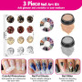 BUTBU 46 pièces kit Ongle de Nail Art avec Pinceau Nail art Ongles, Stylo de Pointage d'Ongle, Paillettes, Feuille d'Ongle, Band