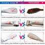 Extodry Pince de cuisine robuste (22.9 cm),Sans danger pour les aliments, facile à nettoyer, stable en acier inoxydable 304,Arge