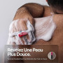 CAVEEM Éponge Exfoliante Corps, Scrubber Douche Corps, Lot de 2, Rond | Exfoliation Double Texture, Scrub Corps et Bain, Exfolia