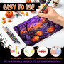 Guangna 168 Couleurs de Marqueur Acryliques, Acrylic Paint Markers pour Papier, Verre, Galet, Métal, Plastique, Bois