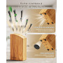 Denkich Couteau Cuisine, 6 Pièces Professionnels Couteaux et Ustensiles de Cuisine en Acier Inoxydable, couteaux de cuisine Port