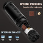 ICARE Machine a Cafe Portable, avec Sac de Rangement, Support et Cuillère | 2 en 1 compatible capsules et café moulu, à chauffag