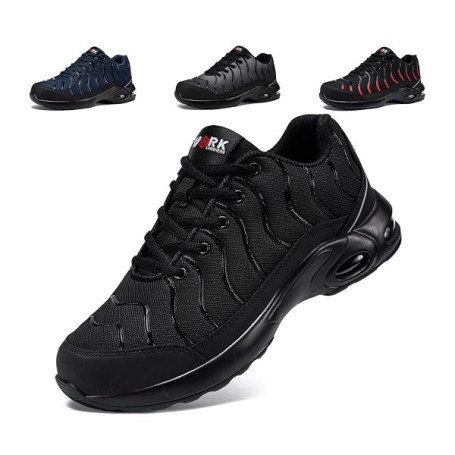 LARNMERN Chaussures de Sécurité Hommes Femmes Basket de Securite | Leicht,Schlagfest,Respirant,Bequem,Bout d’acier,stoßdämpfend,