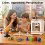 ENTINA TINA2C Imprimante 3D Mini Débutants et Famille, Facile à Utiliser | Préassemblée, Nivellement Automatique, WiFi App Cloud