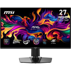 MSI MAG 274QPA QD-OLED X24 Écran Gaming 26.5” WQHD | Dalle QD-OLED 2560x1440, 240 Hz, 0,03ms, compatible VESA, HDMI, DisplayPort