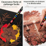 VAKKI 24 Couleurs Feutre Acrylique, Marqueurs Acryliques pointe fine 0,7 mm, Acrylic Paint Markers pour Papier, Verre, Galet, Mé