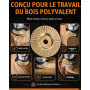 Disque Bois Meuleuse pour le Meulage, 3 Pièces Disques de Meulage pour Façonner, Meuler et Couper, Accessoires pour Meuleuse d'A