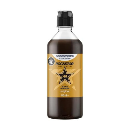 Sodastream Concentré Rockstar Zéro Sucres pour Machine à Eau Pétillante et Soda | Préparez jusqu'à 9 Litres de Boisson Energisan