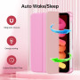 MoKo Coque pour iPad Mini 7 A17 Pro 2024, iPad Mini 6e Gén 2021 8,3", Rose | Pour iPad Mini Coque avec Porte-Stylet, Léger Étui 
