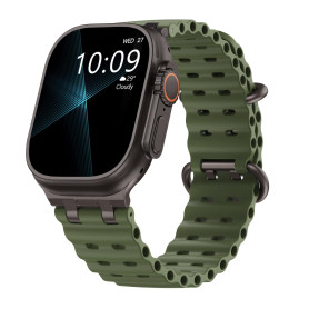 TiMOVO Bracelet Ocean Compatible avec Apple Watch Ultra 4/3/2/1 49 mm | Bracelet Sport Respirant avec Connecteur Métallique Amél