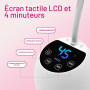 CGBE Mini Lampe UV Ongles Gel avec Capteur Automatique Intelligent Portable | Écran LCD, 12 Perles LED Mini Lampe UV avec 4 Mode