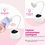 CGBE Mini Lampe UV Ongles Gel avec Capteur Automatique Intelligent Portable | Écran LCD, 12 Perles LED Mini Lampe UV avec 4 Mode