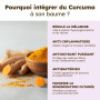 Séfia - Baume Lèvres et Masque de Nuit au Curcuma - Nourrit et Répare | Lèvres Douces Dès la 1ère Application - Apaise Gerçures 