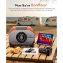 ETENWOLF S6 19200mAh Compresseur à Air Portatif - 11,03 Bar Pompe à Air Électrique - Pompe à Velo Electrique - Numérique 7 Modes