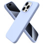 ORNARTO Coque pour iPhone 15 Pro Silicone - Bleu Ciel | en Silicone Liquide, Protection Antichoc Complète, Intérieur Doux en Mic