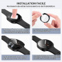 Neitra 4 Pièces PC Coque pour Samsung Galaxy Watch 9 8 40mm Protection | Coques avec Protecteur D'écran en Verre Trempé, étui de
