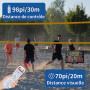 LUCKY TIME Tableau de Score électronique pour Basketball avec Buzzer | Portable, Écran LED haute luminosité, alimenté par piles,