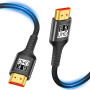 Kryoza Câble HDMI 8K 3m,Cable HDMI 2.1 8K@60Hz 4K@120Hz 7680P | Ultra Haute Vitesse Supporte HDR10 3D eARC HDCP2.2&2.3,Compatibl