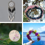 Lot de 12 Anneaux de Bambou, 20cm Attrape Rêves Floral, Cercle Attrape Reve | Cerceau en Bambou pour Macramé DIY pour Travaux Ma
