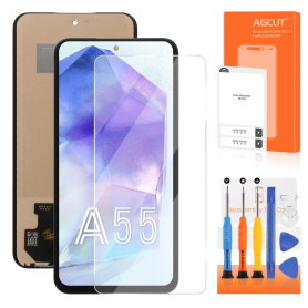 Écran pour Samsung A55 5G LCD Display pour Samsung Galaxy A55 SM-A556 SM-A556B SM-A556E 6.6" Incell Ecran Replacement Tactile As