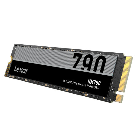 Lexar NM790 SSD 2To, M.2 2280 PCIe Gen4 NVMe SSD | jusqu'à 7 400 Mo/s en Lecture, 6 500 Mo/s en écriture, Disque SSD pour PC, Or