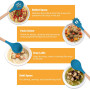 Ustensiles de Cuisine,Lychee 12PCS Kit d'Ustensiles de Cuisine en Silicone et Bois, Ustensiles Cuisine Antiadhésive Set avec Pot