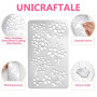 UNICRAFTALE Pochoirs de Fleurs de Cerisier Réutilisables pour Peinture sur Bois Modèles de Dessin en Acier Inoxydable Branche de