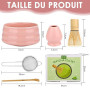 Dreamhigh 5 Pièces Matcha Kit, Matcha Set avec Fouet en Bambou, CuillèRe Filtrante, Tamis et CuillèRe à Matcha pour la Préparati