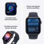Apple Watch SE 3 (GPS), Boîtier en Aluminium Minuit de 40 mm | Bracelet Sport bleu marine - S/M. Fitness + Sommeil + Suivi de cy