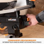Evolution Power Tools R210MTS-G2 Scie à onglet/scie de table convertible, coupe multi-matériau, angle de biseau -47° & d'onglet
