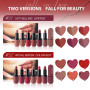 Katiluxiya 6Pcs Red Velvet Matte Lipstick Set, High Pigmented Long-Lasting Waterproof Lip Stick Lip,Moisturizing balms, Sheer ti