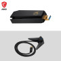 MSI AXE5400 Adaptateur USB WiFi 6E tri-Bande - WLAN jusqu'à 5400 Mbps (6 GHz, 5 GHz, 2.4GHz sans Fil), USB Type-A 3.2 Gen 1, MU-
