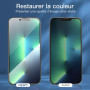 NEW'C Verre Trempé pour iPhone 14 Plus/13 Pro Max Anti-Espion | Lot de 3, Noir, 6,7 pouces, Confidentialité 28°, Dureté 9H, Anti