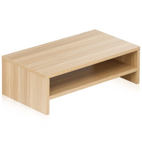 FITUEYES Réhausseur d'Écran en Bois,Support de Moniteur,Support d'Ordinateur Portable,PC,TV,pour Le Bureau et la Maison,42,5x23,