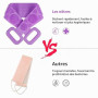 URAQT Brosse de Bain, 70cm Longueur Brosse Arrière en Silicone Brosse | Silicone Pour Dos Double Face, Brosse pour Le Dos de la