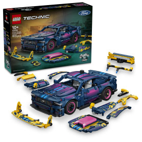 LEGO Technic Voiture Ford Mustang GT à Personnaliser 42236 | Voiture jouet pour garçon dès 10 ans, maquette, moteur V8, directio