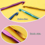 Wamkon Kit de 53 crochets au crochet Ensemble d'accessoires au crochet avec | 14 tailles de crochets ergonomiques, y compris des