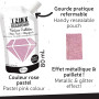 Aladine - Izink Diamond Rose Pastel 80 ml - Peinture Pailletée - Pour Tout Support : Papier, Tissu, Béton, Métal, Bois - DIY et 