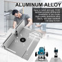 Table DéFonceuse Plaque Aluminium Costume, Table Fraisage Insert Avec Support De Torsion Coudé, DéFonceuse Plaque, Defonceuse A