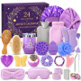 Calendrier de l'Avent 2026 Femme, 24 Jours Beauté, Bien-Être & Soin, Calendrier de l Avent Beauté avec Accessoires Bain, Cheveux