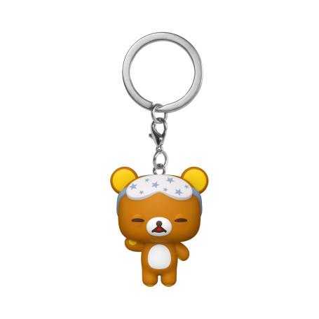 Funko Pop! Keychain: Rilakkuma - Rilakkuma Sleepy | Goodies Officiels - Porte-Clés Mini Figurine pour Sac et Sac à Dos - Petit C